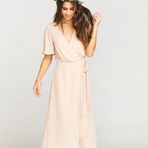 Show Me Your Mumu Sophia Wrap Dusty Blush Crisp
